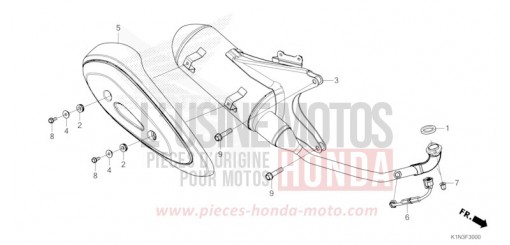 EXHAUST MUFFLER (FSH125M) FSH125M de 2021